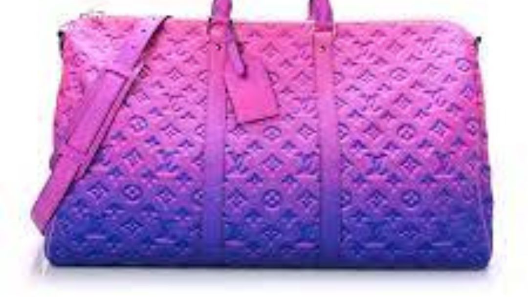 Pink and Purple Keepall 45 A Fusion of Glamour and Functionality
